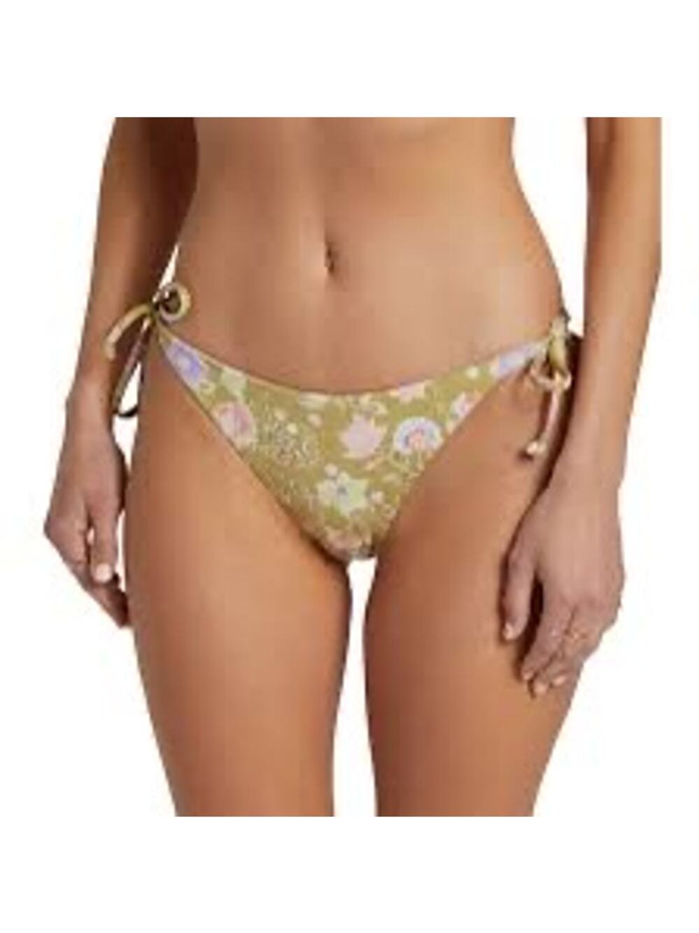 NWT Billabong Feelin Peaceful Reversible Tie Tropic Bikini Bottoms Women's M/10